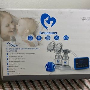 BellaBaby Double Battery Operated Breast Pump, never used.